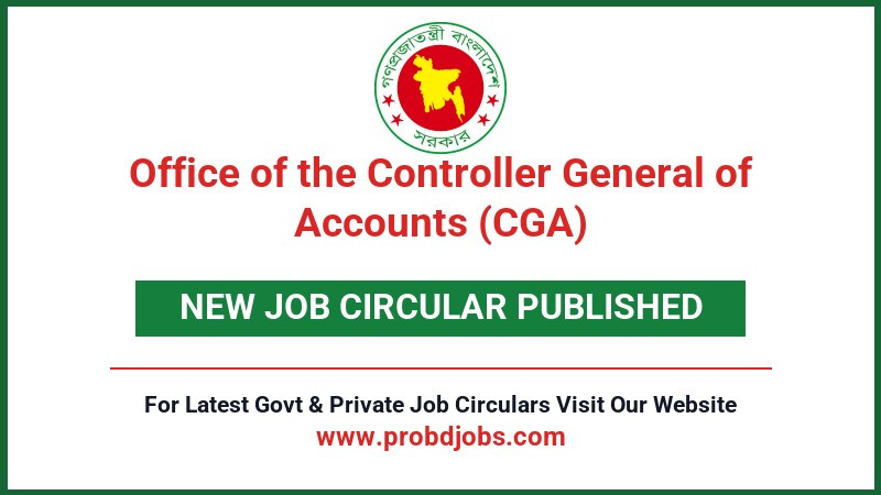Office of the Controller General of Accounts (CGA) Job Circular 2026