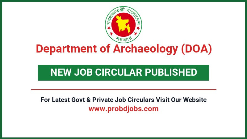 Department of Archaeology (DOA) Job Circular 2026