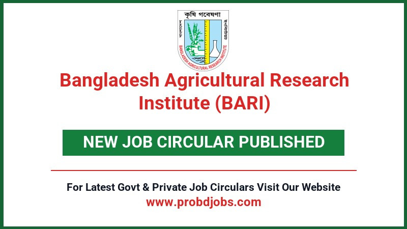 Bangladesh Agricultural Research Institute (BARI) Job Circular 2026