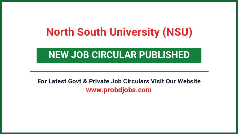 North South University (NSU) Job Circular 2026