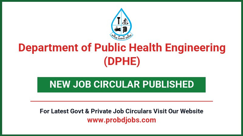 Department of Public Health Engineering (DPHE) Job Circular 2026