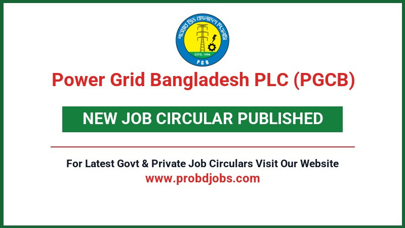 Power Grid Bangladesh PLC (PGCB) Job Circular 2026